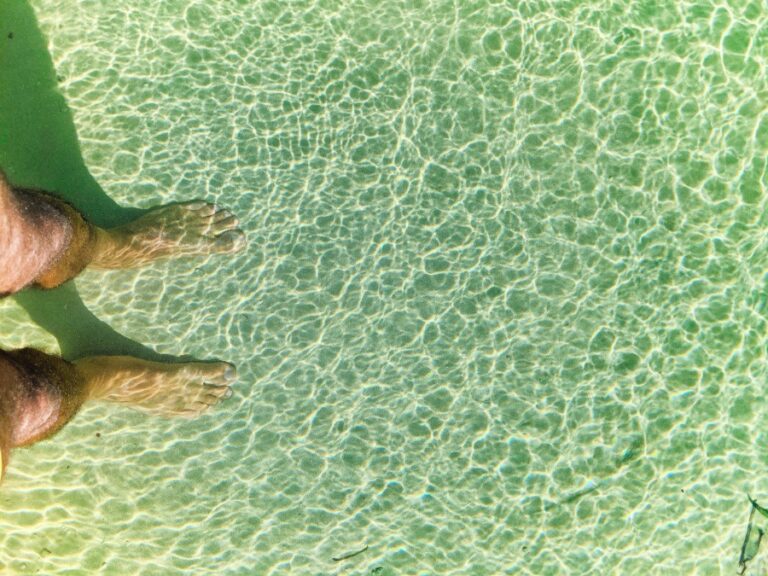 Feet at Snorkeling Cove at John Pennekamp Coral Reef State Park Key Largo Florida Keys 2020 1