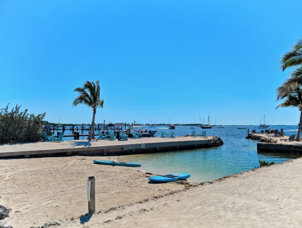 Sandy Beach area at Bayside Inn Key Largo Florida Keys 3