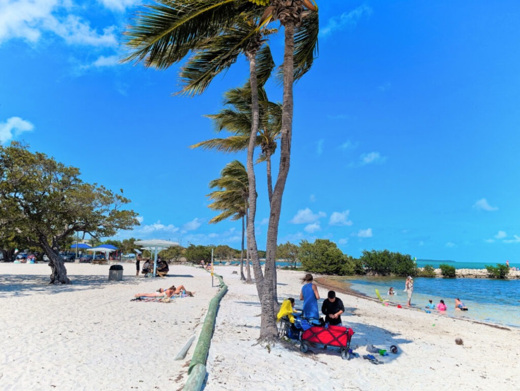 Swimming Beach at Harry Harris Beach Park Key Largo Florida Keys 1