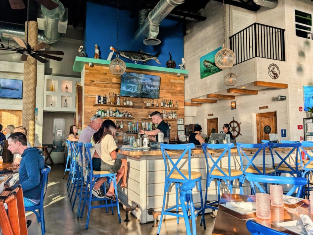 Bar at Papa Joes Restaurant Islamorada Florida Keys 1