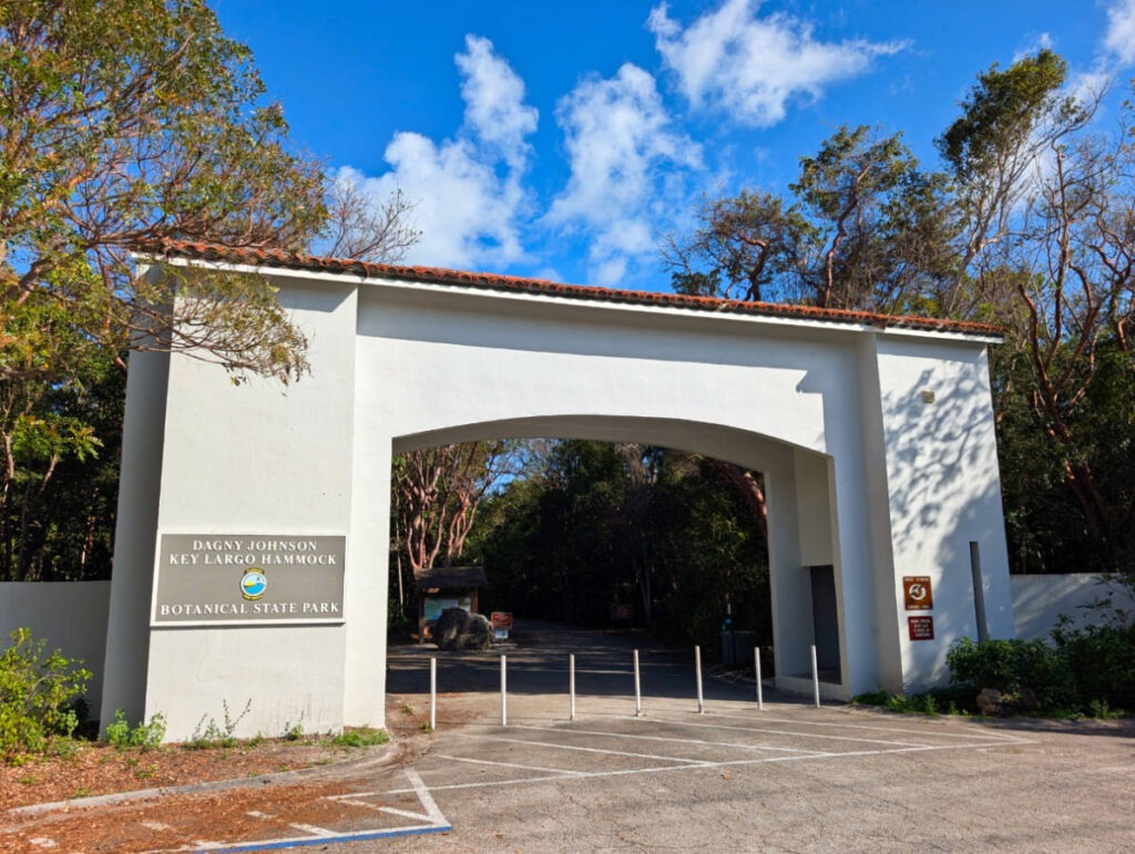 Entrance Gate at Dagny Johnson Key Largo Botanical State Park Key Largo Florida Keys 1