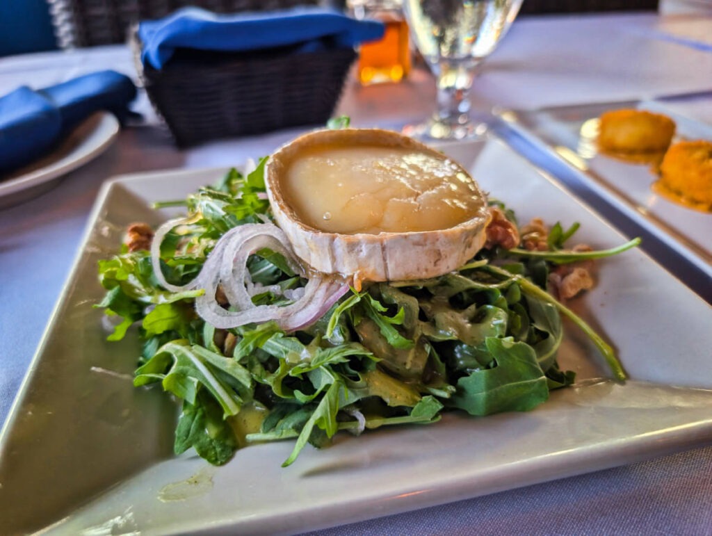 Goat Cheese Arugala Salad at Azur Restaurant at Eden House Key West boutique hotel Florida Keys 2