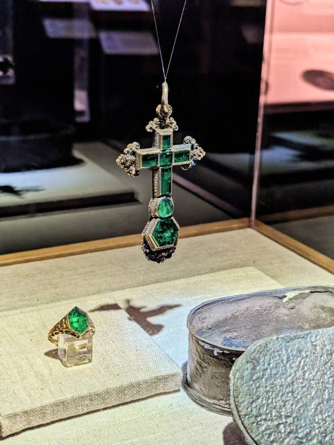 Emerald Cross treasure at Mel Fisher Maritime Museum Key West Florida Keys 2