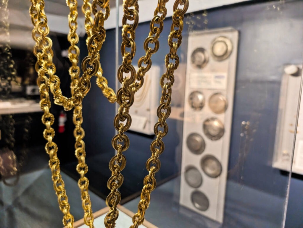 Gold Chain treasure at Mel Fisher Maritime Museum Key West Florida Keys 2
