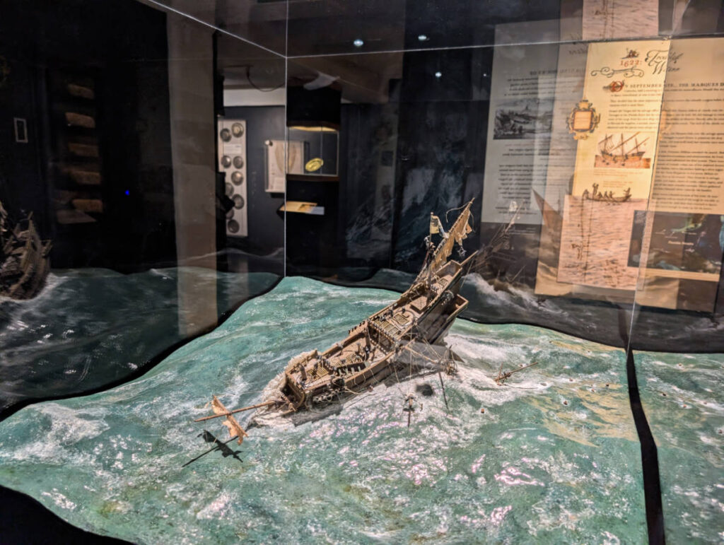 Shipwreck model at Mel Fisher Maritime Museum Key West Florida Keys 1