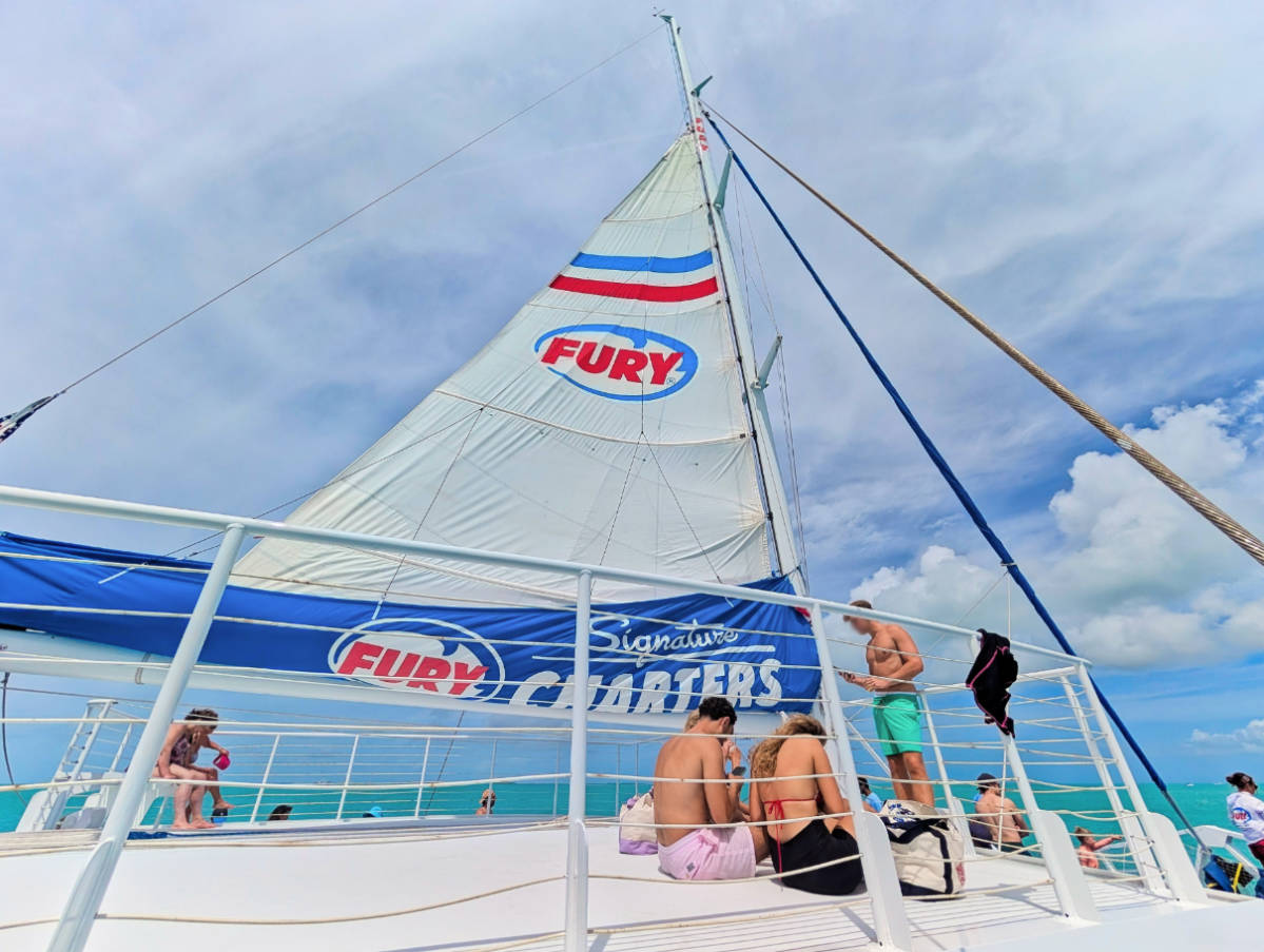 Beautiful Catamaran Snorkeling with Fury Key West