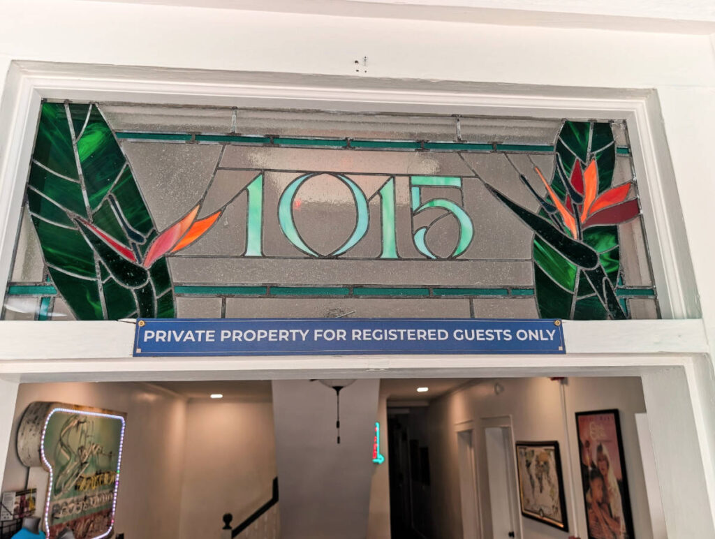 Stained Glass address at Eden House Key West boutique hotel Florida Keys 1