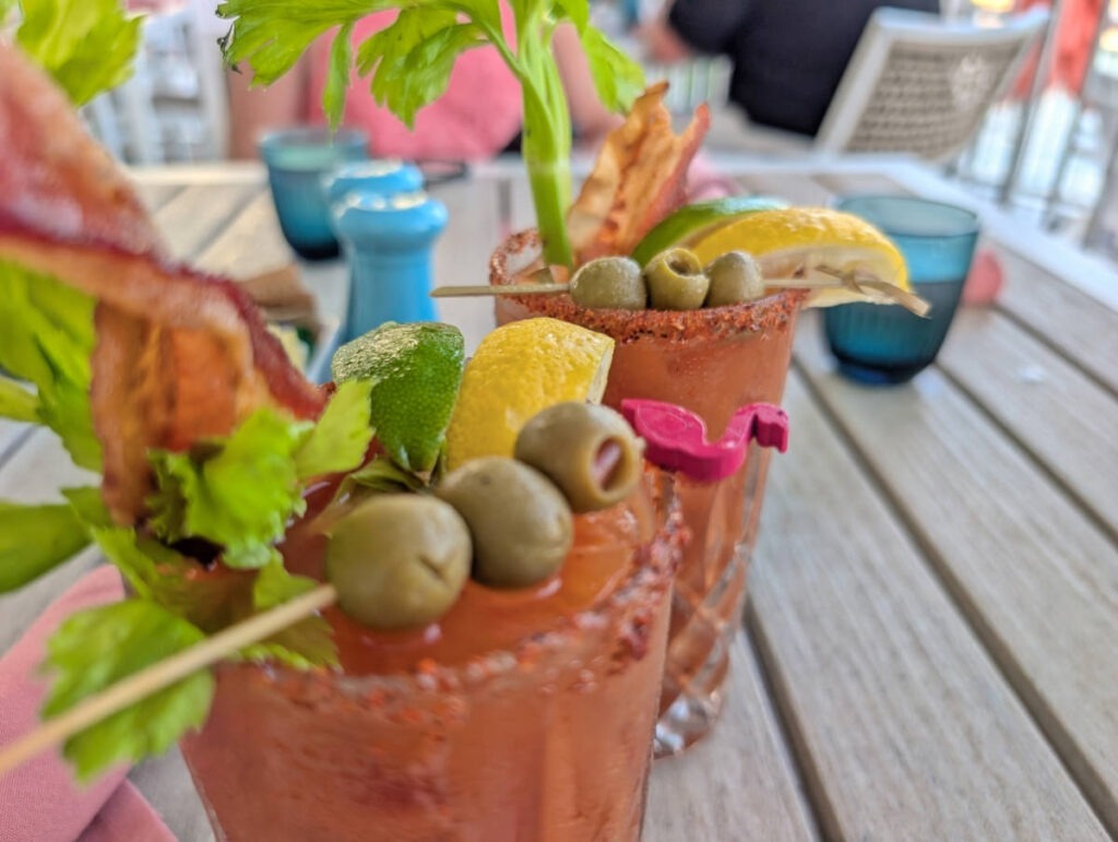 Bloody Marys at Four Flamingos Restaurant at Hyatt Centric Key West Florida Keys 1