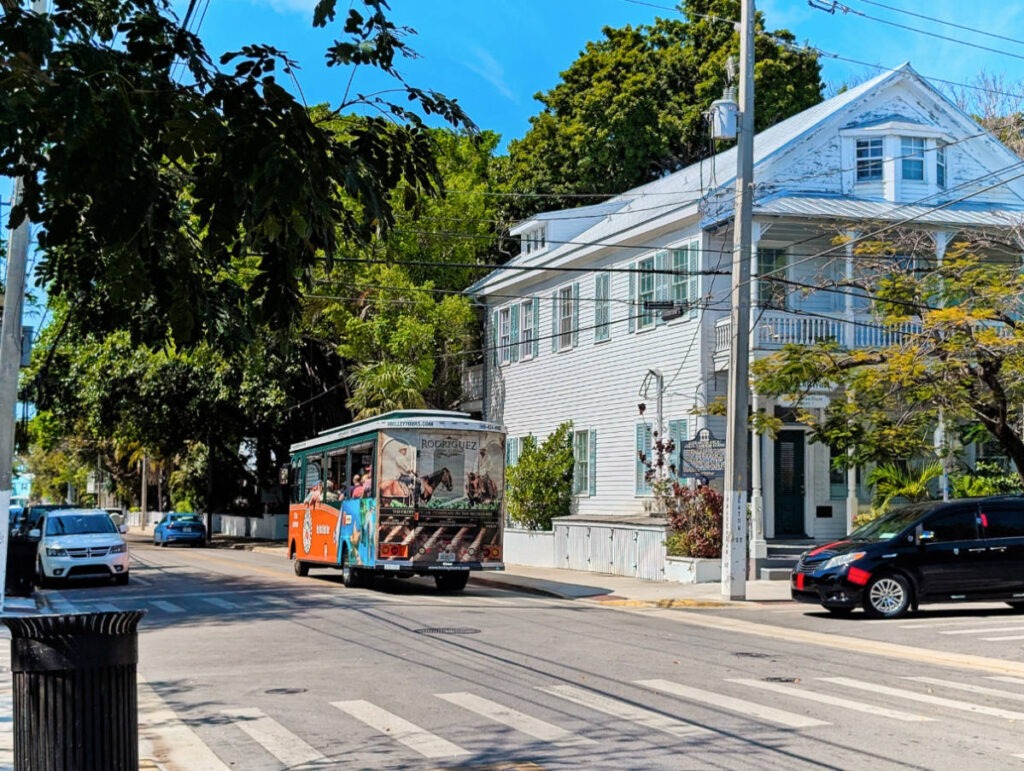 Old Town Trolley Tour in Historic District Key West Florida Keys