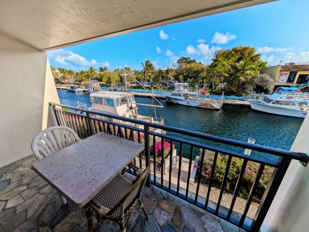 Patio Deck in room at Waterside Inn and Suites Key Largo Florida Keys 1