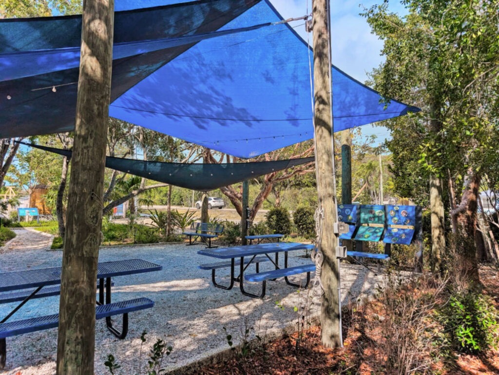 Picnic Area at REEF Ocean Exploration Center Key Largo Florida Keys 2