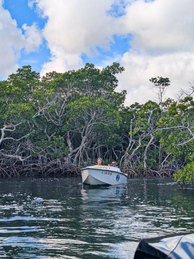 Taylor Family on Safari Eco Tour Speedboats in Mud Keys Mangroves Sunset Watersports Activity Desk Key West Florida Keys