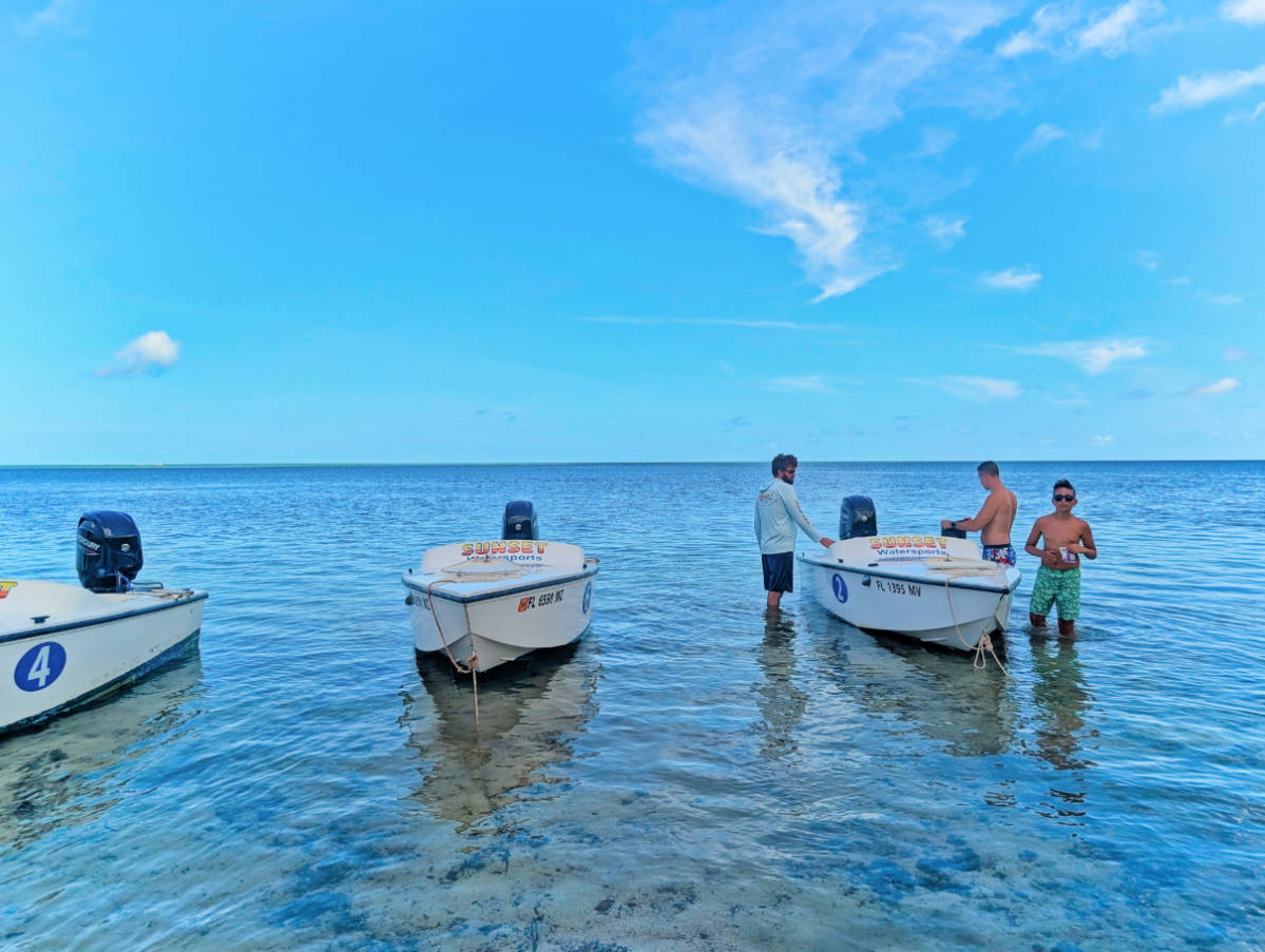 Taylor Family on Safari Eco Tour Speedboats in Mud Keys Sunset Watersports Activity Desk Key West Florida Keys
