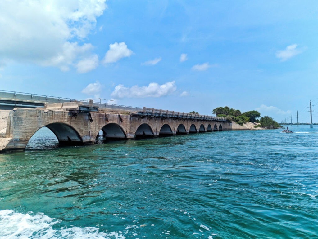 North Pine Channel Bridge from Snorkel Tour with Captain Hooks Big Pine Key Looe Key Reef Florida Keys