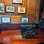 Typewriter on Hemingway Boat Pilar inside Bass Pro Shop World Wide Sportsman Islamorada Florida Keys